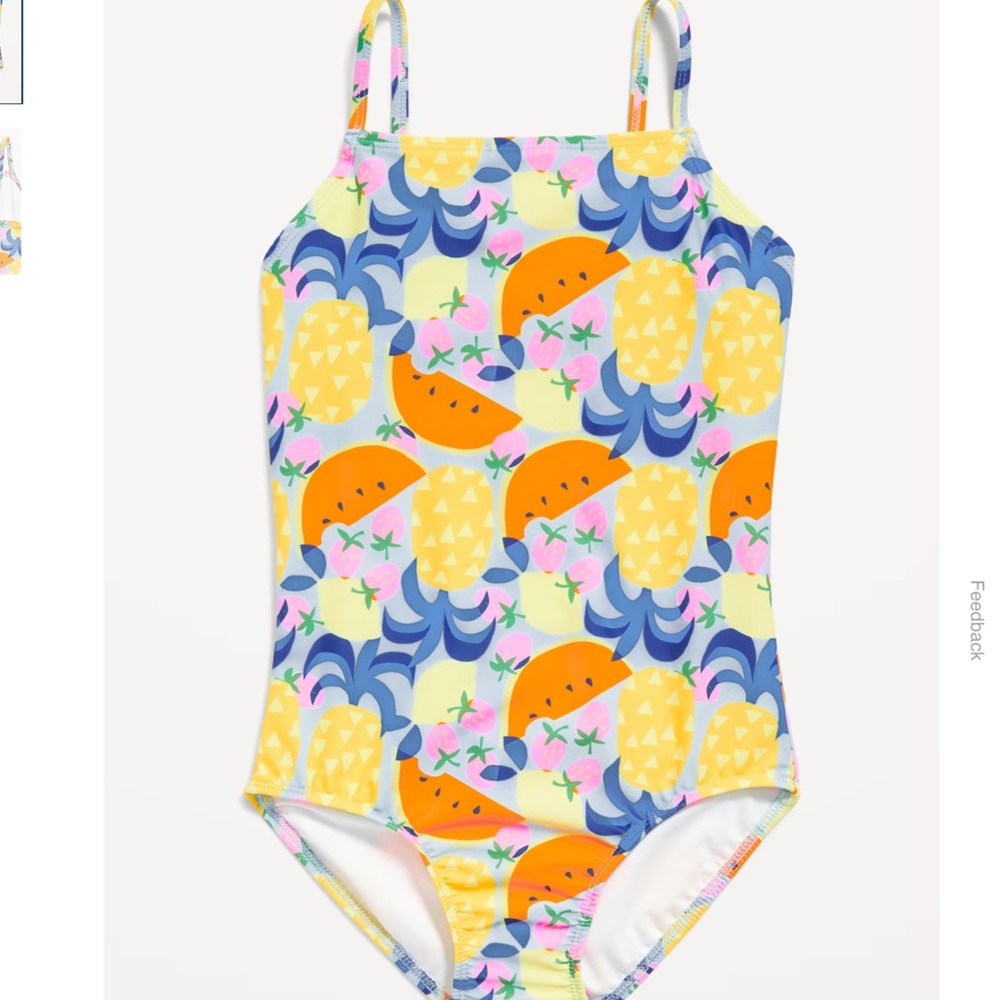 NWT one piece back cut-out bathing suit size 6/7